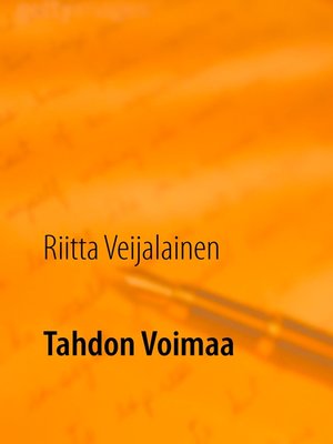 cover image of Tahdon Voimaa